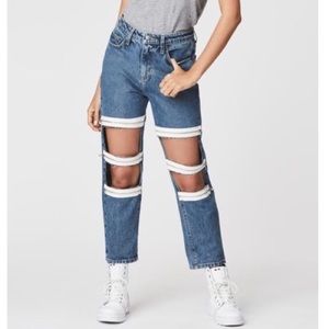 Carmar Cut Out 3 Zipper Knee Hermia Jean